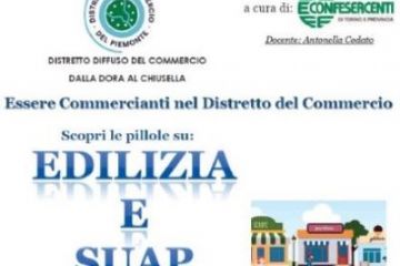 Distretto Diffuso del Commercio - Incontri Formativi Gratuiti - Edilizia e SUAP